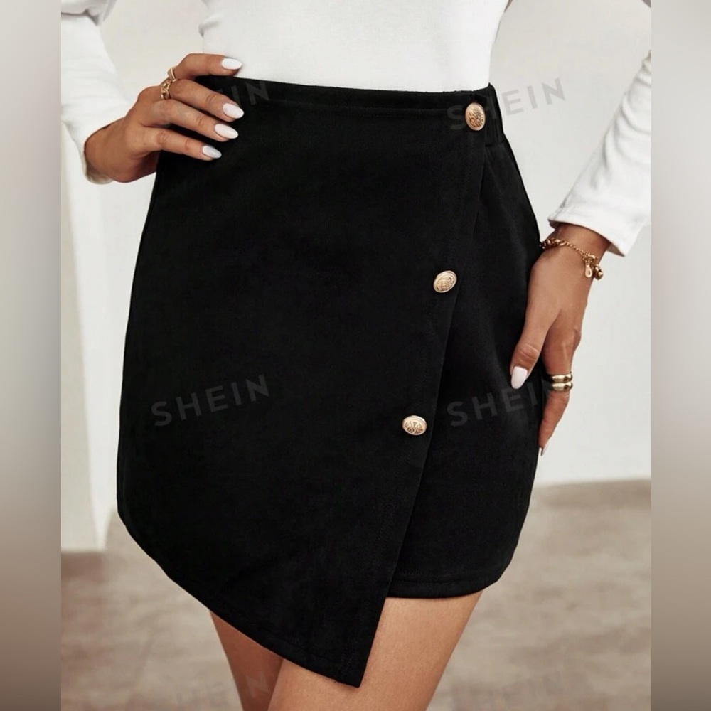 NWOT - Velvet, asymmetrical mini skirt